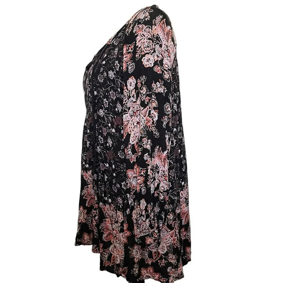 Free People Lucky Loosey Mini Dress Size‎ XS Smocked Floral Boho Bloomcore - Picture 7 of 8